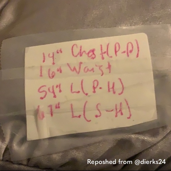 Silver prom dress - Picture 6 of 6